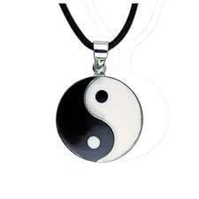 Etnox - hanger - yin yang ketting zilver (K356)