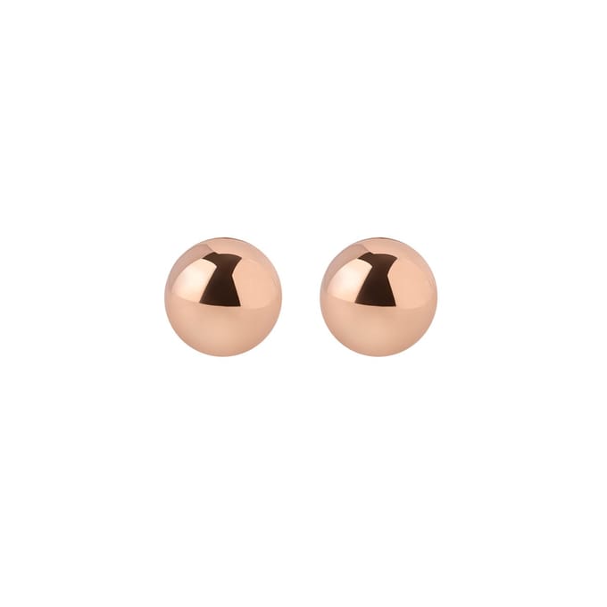 Rosé Goud Plated Klassieke Oorknopjes 7MM