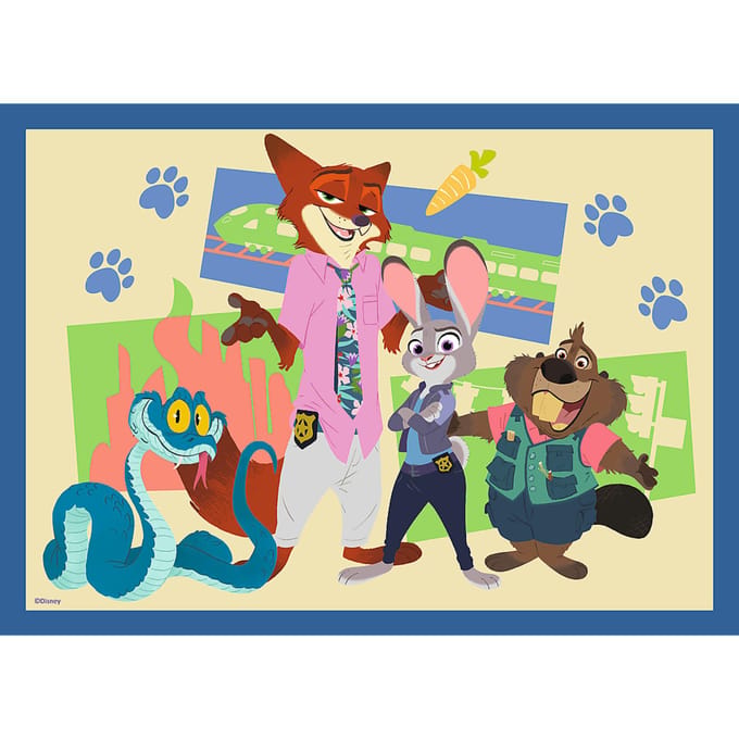 Puzzel 4 in 1 Zootopia 35+48+54+70 stukjes (6034677)