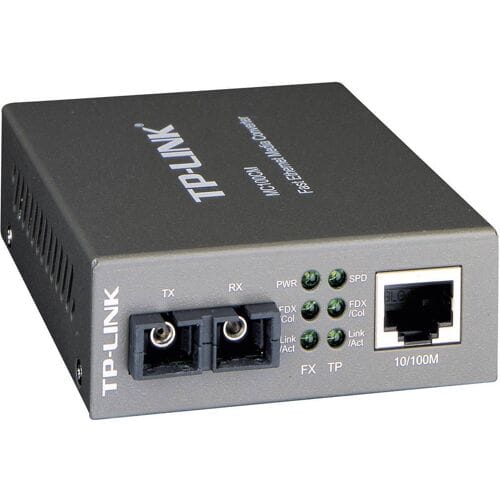 TP-LINK MC100CM Netwerk mediaconverter LAN, SC Simplex 100 MBit/s