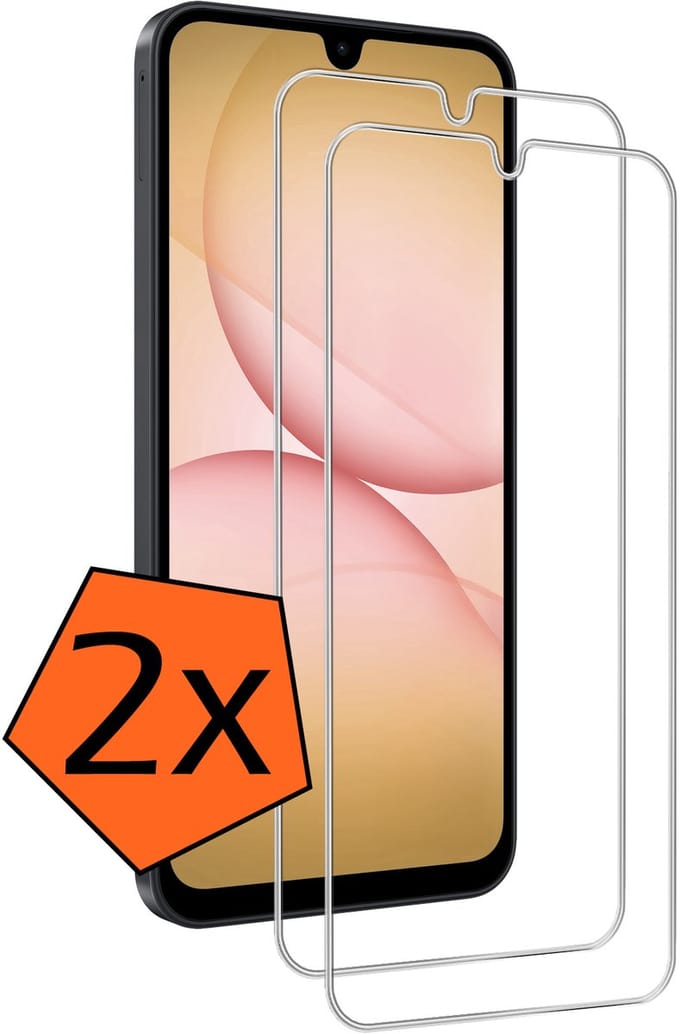 Screenprotector - 2 Stuks - Geschikt voor Samsung Galaxy A17/A18 - Extra Sterk - Gehard Glas - Beschermglas - Tempered Glass - Screen Protector