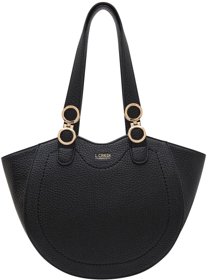 L.CREDI shopper schoudertas Pondria Shopper Black zwart