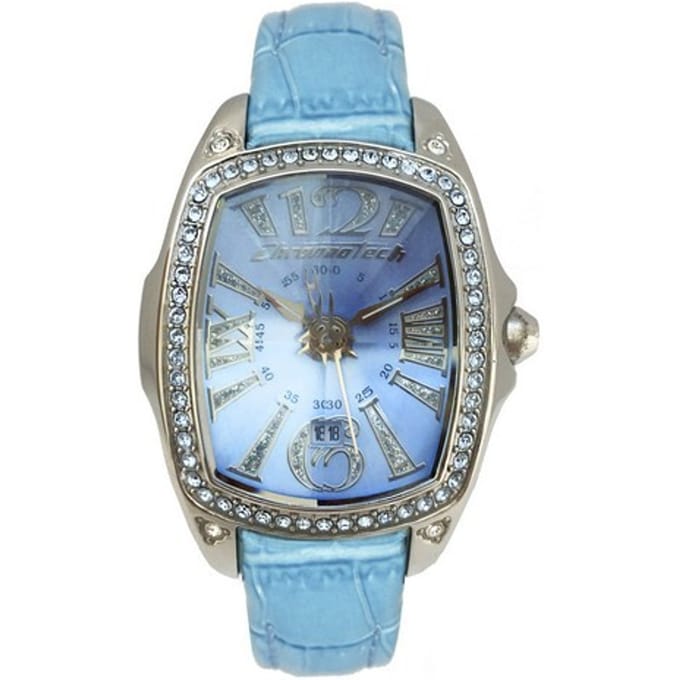 Horloge CHRONOTECH CT7948LS-01. Kwarts, Kleur blauw. Vrouw. gray