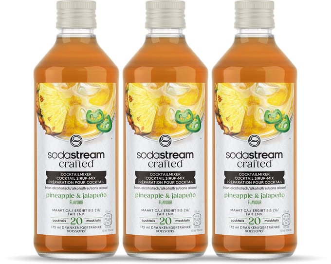 Sodastream Crafted Mixers Pineapple Jalapeno Siroop - 3 pack