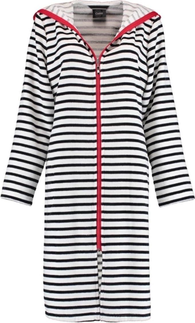 Badjas Cawö Women 1244 Zwart Wit-36