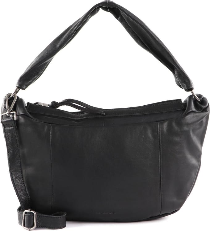 FREDsBRUDER Leren Schoudertas Rousur Small Shoulderbag Black Zwart