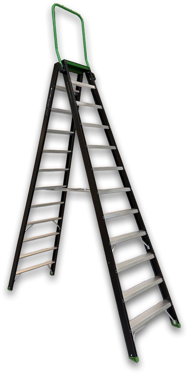 Rix Steigersystemen Dubbele oplooptrap met beugel 2 x 12 treden