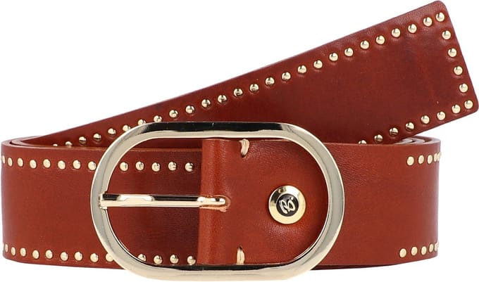 b.belt riem Fiesta Ledergürtel W100 Mid Brown bruine