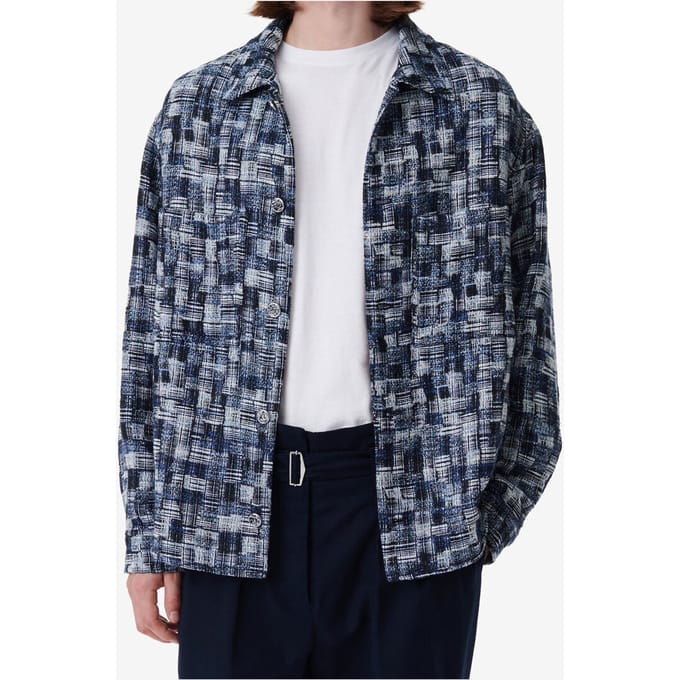 IRO Paris Raph Overshirt Moonlight Blue Taglia: S | Camicie Casual Outlet | Uomo | Blu