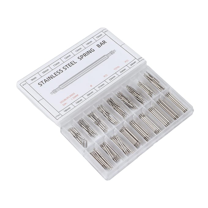 270pcs Watch Strap Connecting Pin Special Watch Connecting Pin for Replacing Spring Bar white