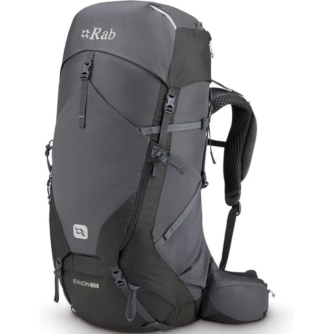 RAB Exion 55 Backpack - 51-60L Backpack - Anthracite/Graphene