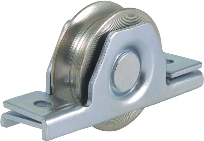 50 mm rond groefwiel in steunbeugel