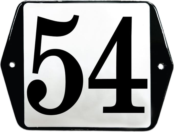 Emaille huisummer model oor - 54