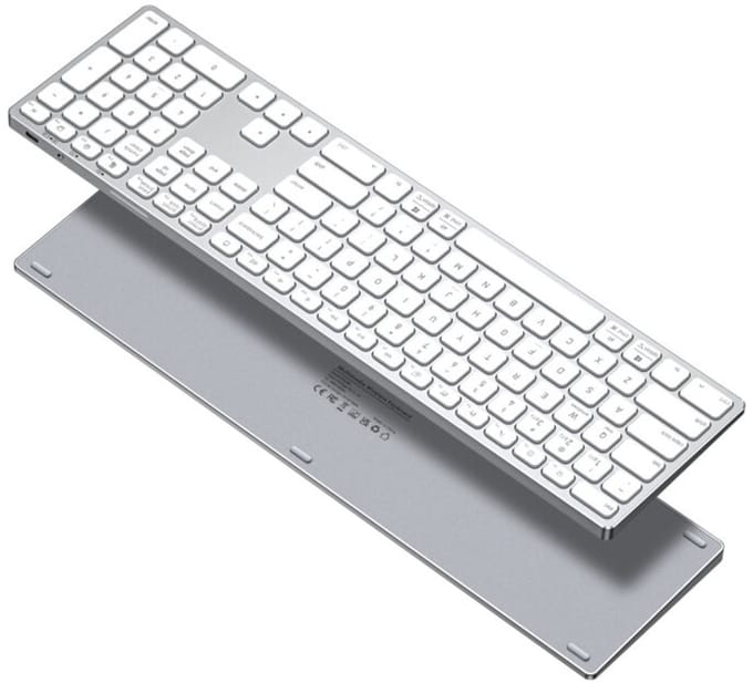 Dux Ducis - Universeel bluetooth toetsenbord geschikt voor Windows / Apple iMac / Apple iPad / Apple iPhone / Samsung - Draadloos toetsenbord - QWERTY - Wit