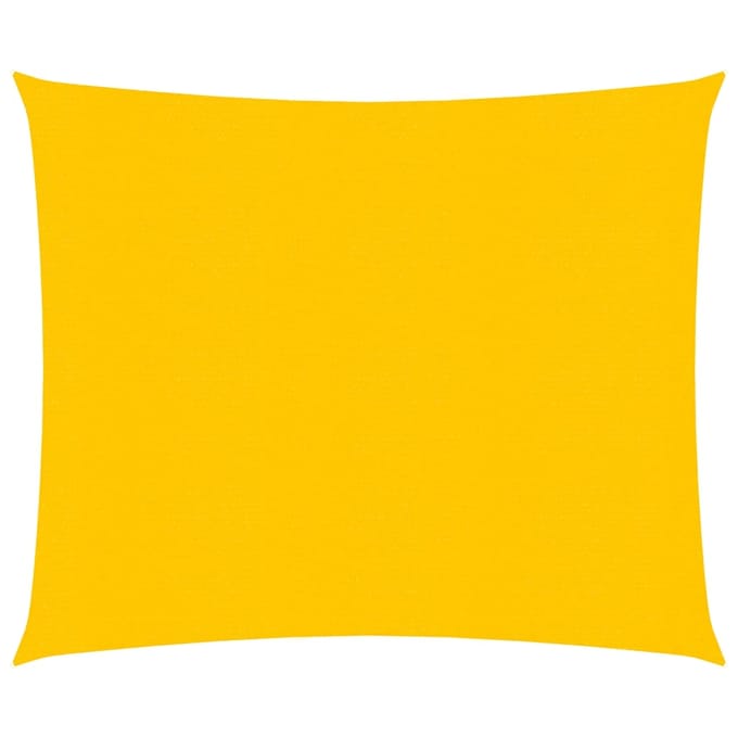 vidaXL Zonnezeil 160 g/m² vierkant 4x4 m HDPE geel