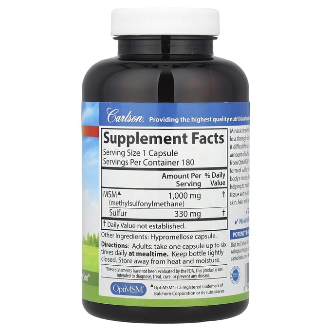 MSM Huang, 1.000 mg, 180 plantaardige capsules