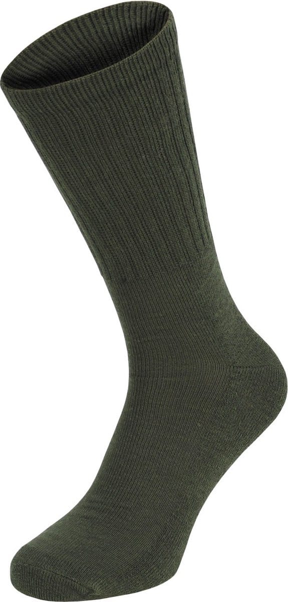 MFH Army - Outdoorsokken - legergroen - halflang - set van 3 - Maat 39/42