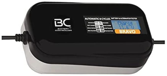 Digitale acculader met LCD - 12V onderhoudslader voor auto- en motoraccu's, 2A