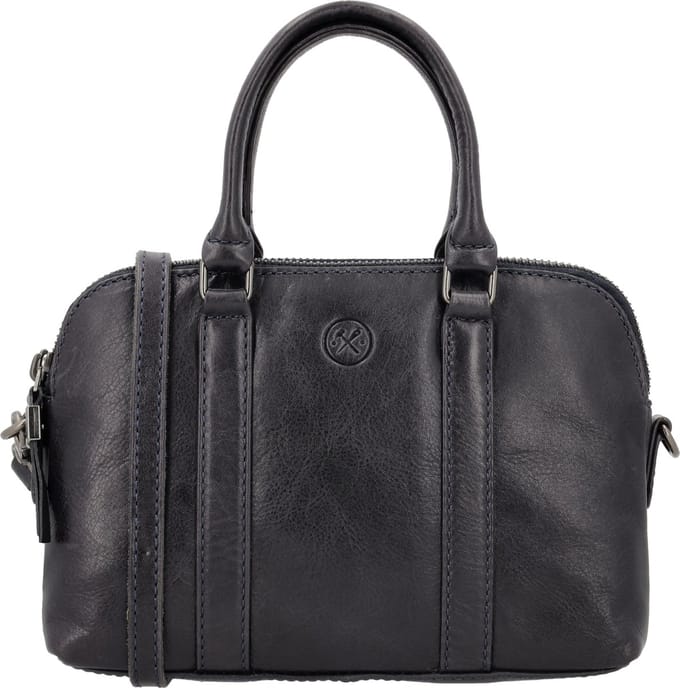 Hide & Stiches Porto Compacte Crossbody Schoudertas Handtas - Donker Navy Blauw