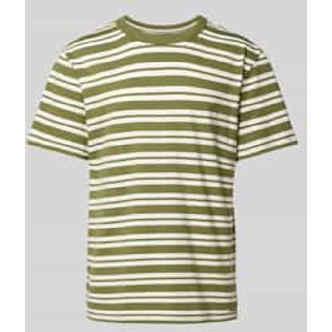 T-shirt met streepmotief, model 'AKKIKKI'