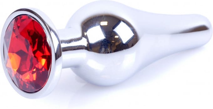 Bossoftoys - 64-00073 - big Butt Plug - Silver - Anal - Red