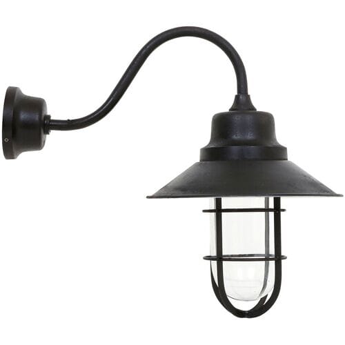 KS Verlichting Messing Stallamp Vermont Antiek Zwart