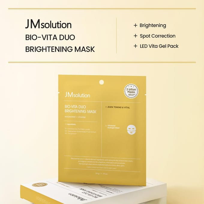 Bio-Vita Duo Brightening Mask Set 34 g x 4 ea yellow