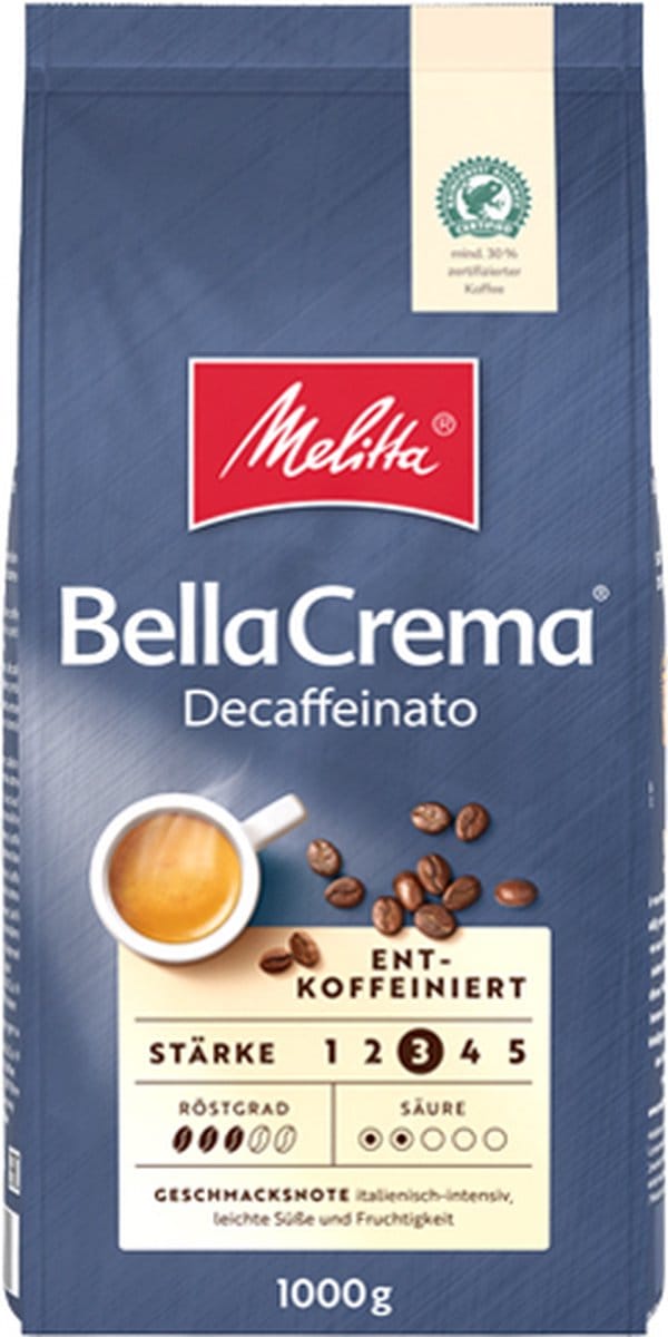 Melitta - BellaCrema Decaffeinato Bonen - 1kg