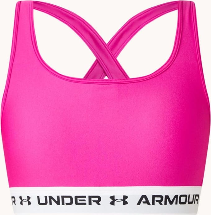 Under Armour Under Armour Crossback Mid Bra-Meteor - Roze - Maat L