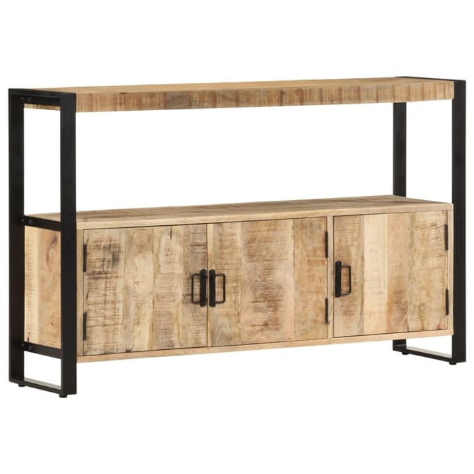 vidaXL - Bijzetkast - 120x30x75 - cm - massief - mangohout
