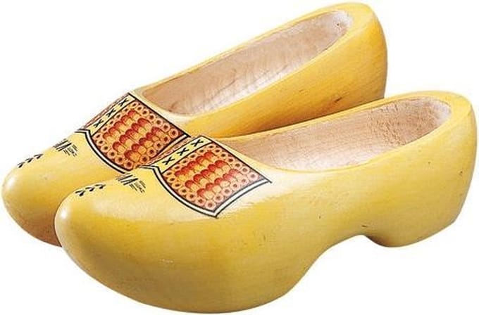 Gevavi - VV Houten klomp trip geel geïmpregneerd - Maat 26 cm