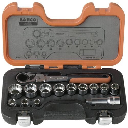 Bahco S140T Dopsleutelset Metrisch 14-delig S140T