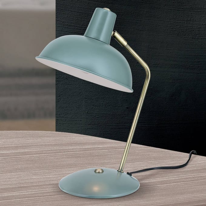Orion tafellamp Fedra retro - 37cm - metaal - groen