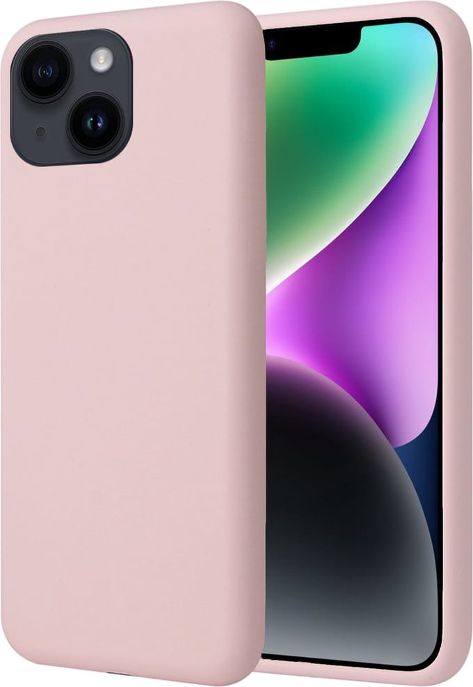 Hoesje geschikt voor iPhone 14 - Back Cover Case SoftTouch Roze