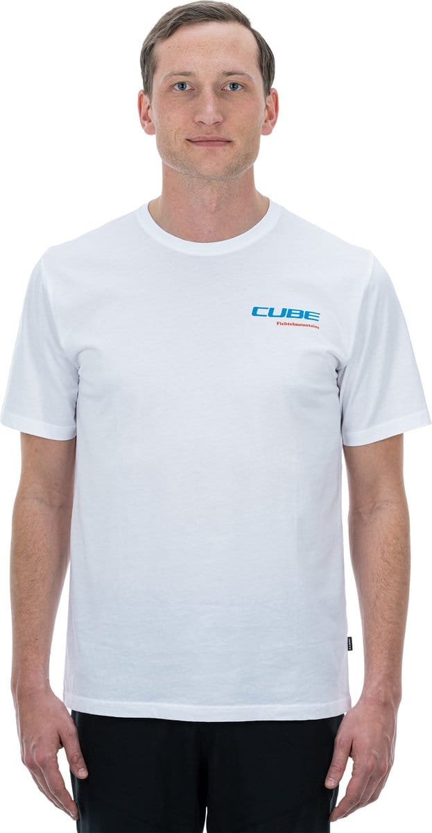 CUBE Organisch Fietsshirt LANDSCAPE WHITE XL