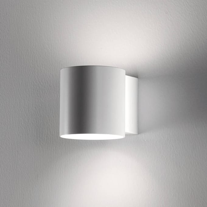 Martinelli Luce Tube wandlamp, metalen kap 10 cm