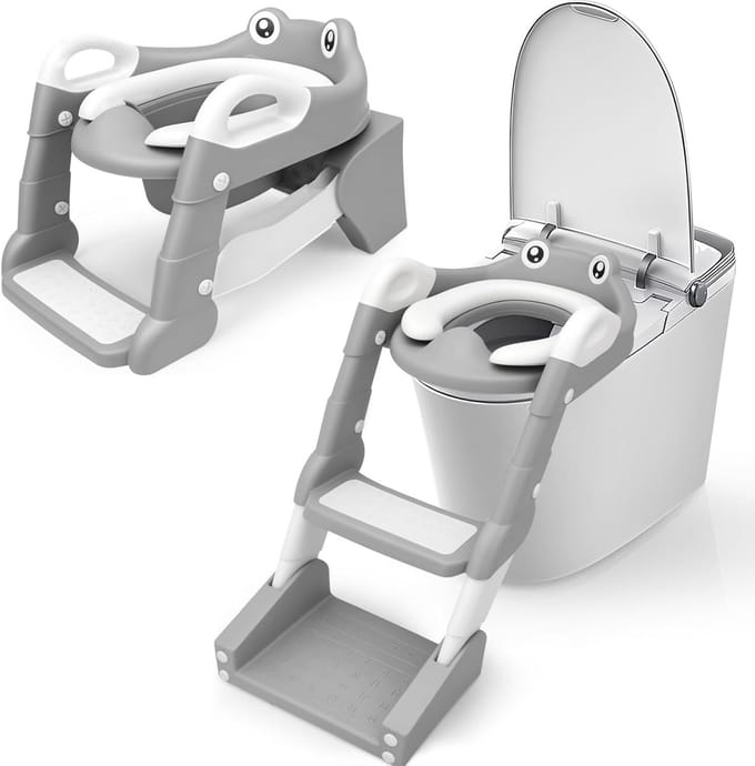 Kindertoilet met Trap en Verhoogd Zitje voor Potjestraining