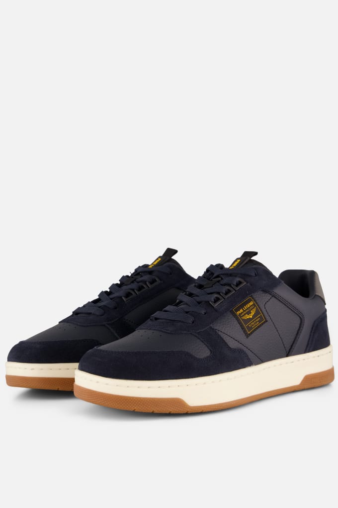 PME Legend PME Legend Porter Sneakers blauw Leer