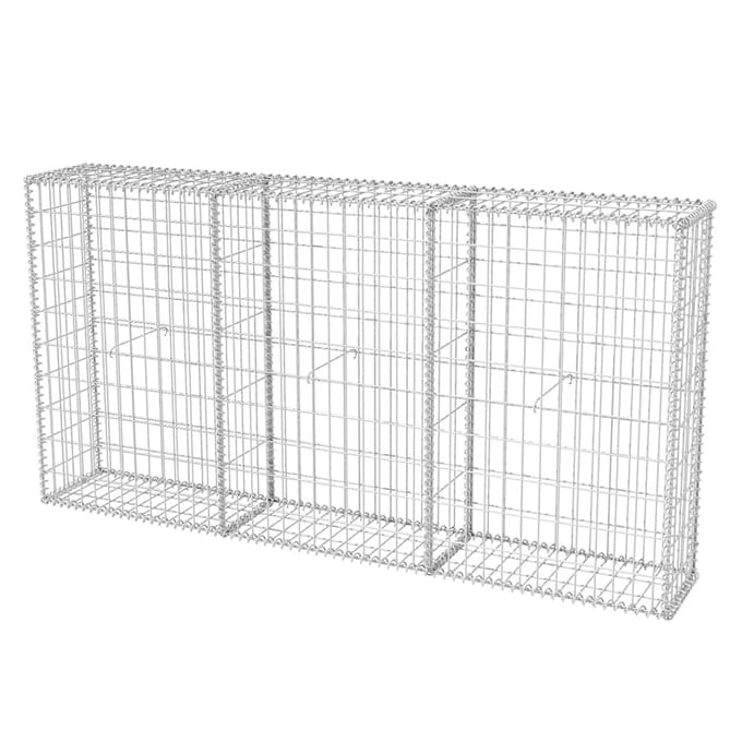 vidaXL - Gabion - mand - 200x30x100 - cm - gegalvaniseerd - staal