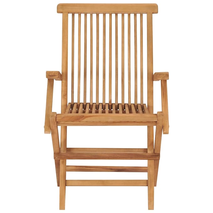 vidaXL - Klapstoelen - 6 - stuks - van - massief - teakhout