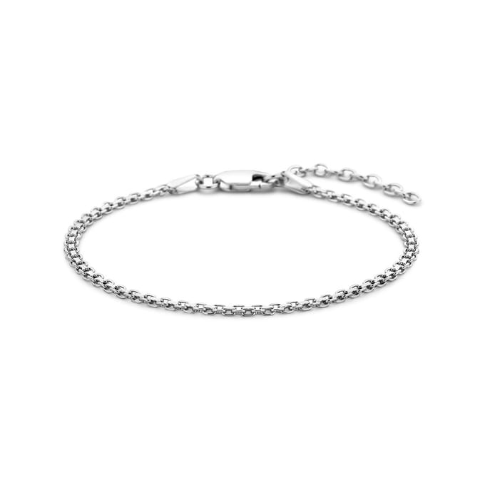 Zilver Gerhodineerd Armband Bismarck 2,4 Mm 16 + 3 Cm 1337749