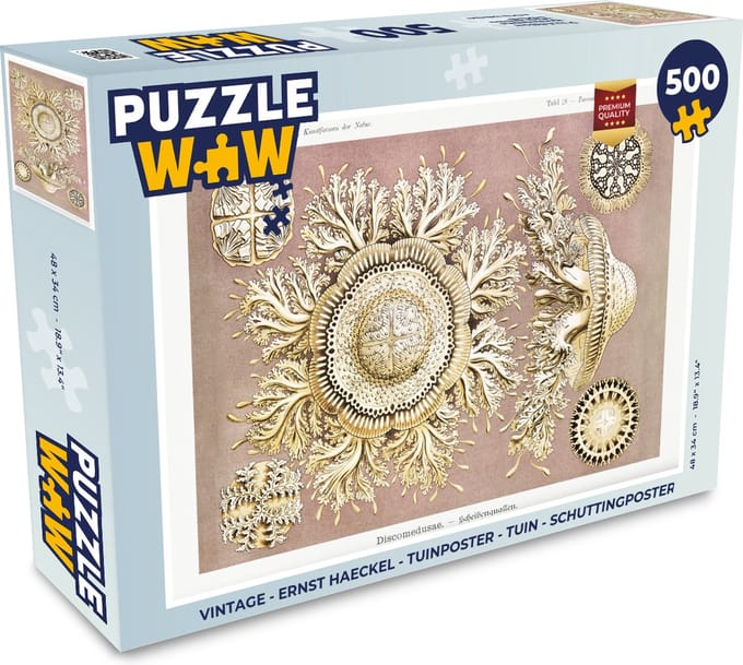 Puzzel Vintage - Ernst Haeckel - Kwal - Kunst - Legpuzzel - Puzzel 500 stukjes