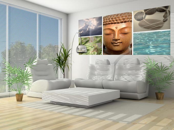 Zen Calming Scene Photo Wallcovering