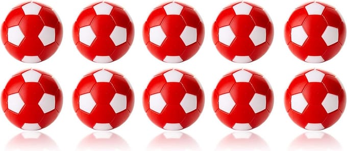 Tafelvoetbalballetjes 35 mm - Set van 10 Duurzame Kickerballen