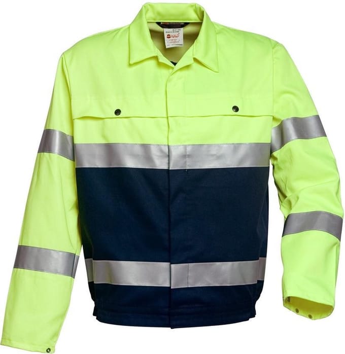 Havep Jack ISO20471-2 5105 - Marine/Fluo Geel - 60