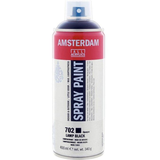 Bombe de peinture Amsterdam 400 ml noir de bougie zwart