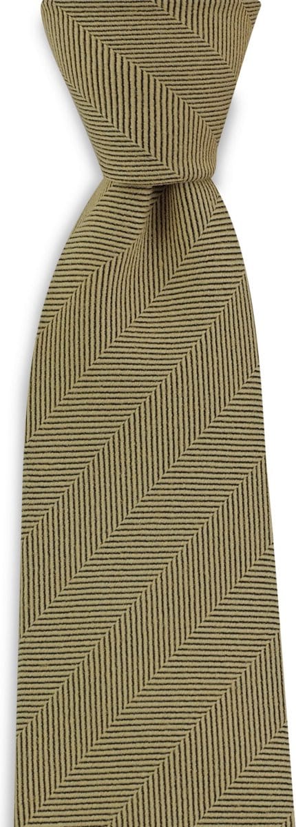 We Love Ties - Stropdassen - Stropdas zijde wol visgraat - geel