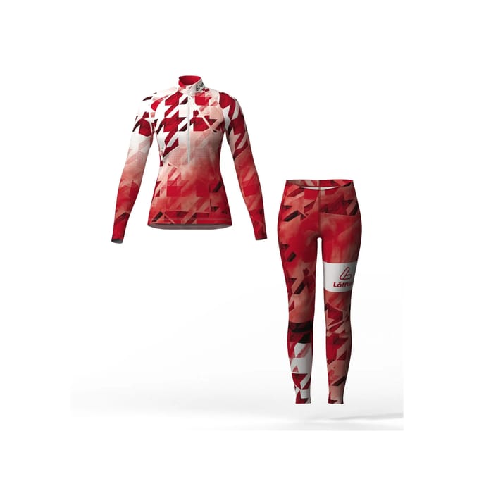Trainingsset met top en legging voor dames Löffler Worldcup 25