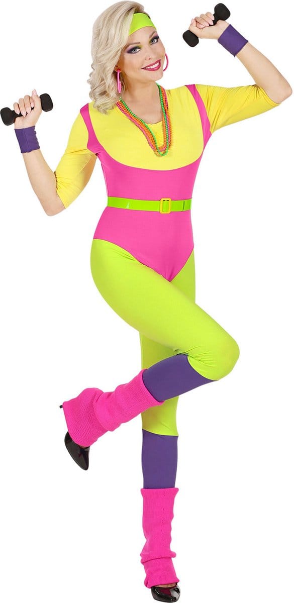 Fitness instructrice kostuum 80's
