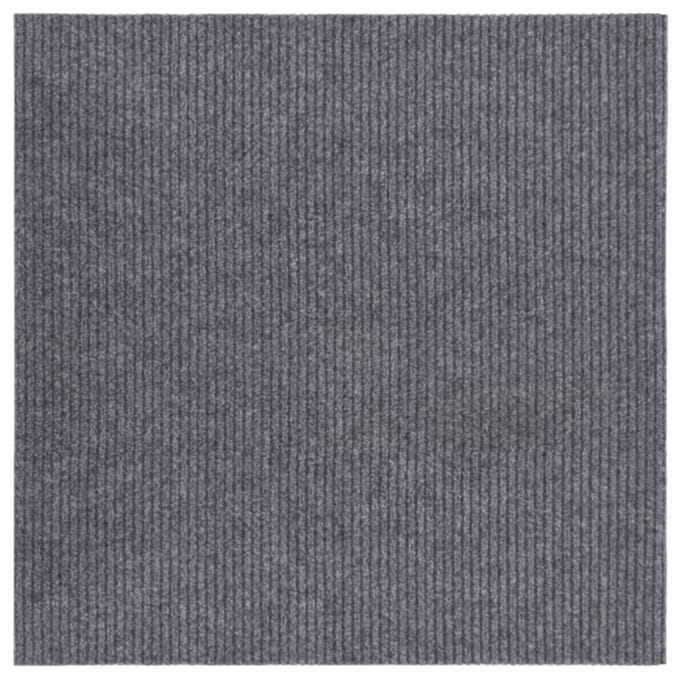 vidaXL - Droogloopmat - 100x100 - cm - grijs